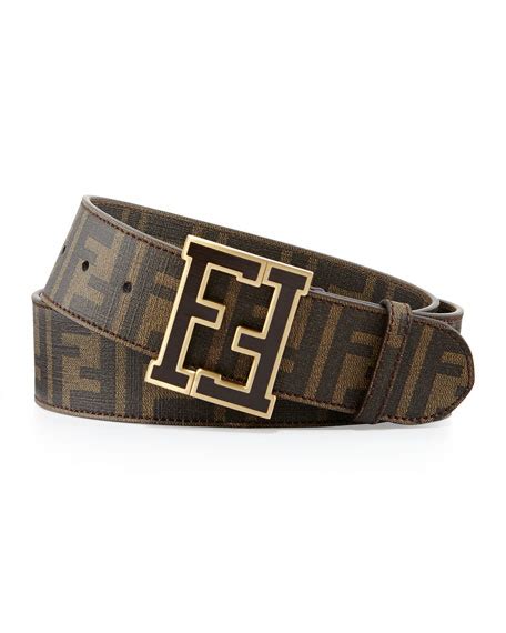 fendi zucca college belt brown|Fendi belt.